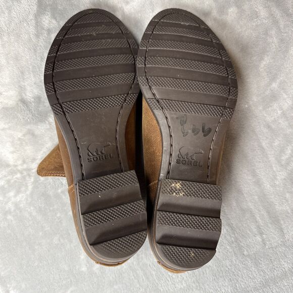 Sorel Women’s Size 10 Brown Leather Ankle Booties NL3780-242 Chelsea Style - Picture 8 of 9